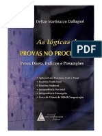 As Lógicas Das PROVAS NO PROCESSO Prova Direta, I 11127244