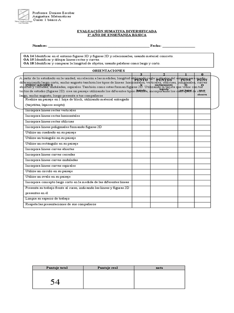 Logrado Medianamente Logrado Por Lograr No Se Observa | PDF | Longitud ...