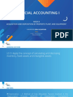 Financial Accounting I Week 8: Acquisition and Disposition