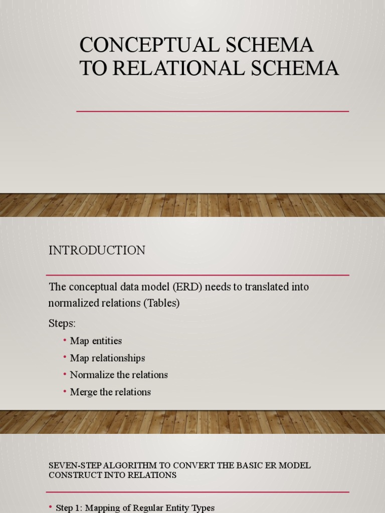 ERD To Relational Schema | PDF | Conceptual Model | Information Science
