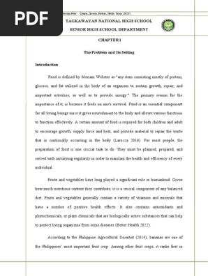 Acceptability of Banana Blossom Patty Final Paper