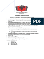 Assignment Salts and Molecular Formula