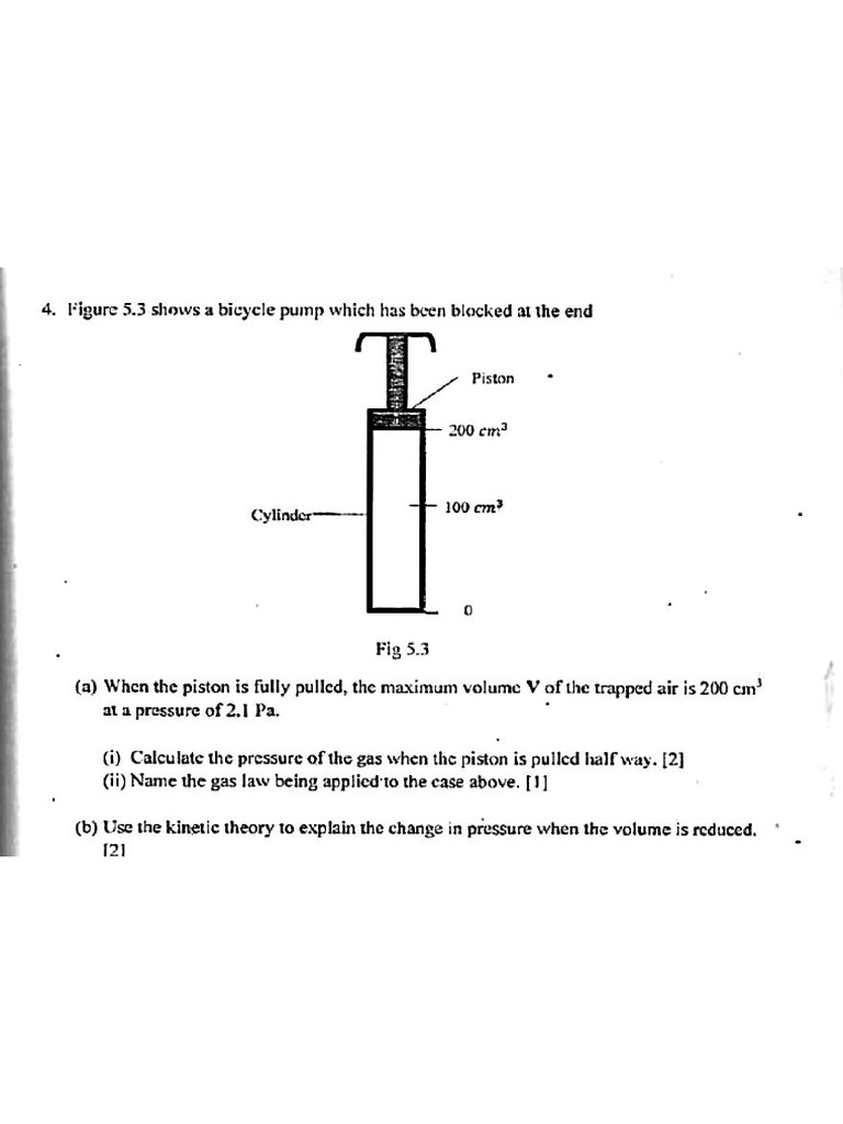 Gas Laws Questions and Graphs PDF
