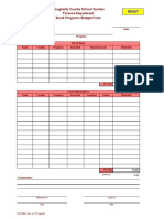 FIN-F002 Small Programs Budget Form PDF