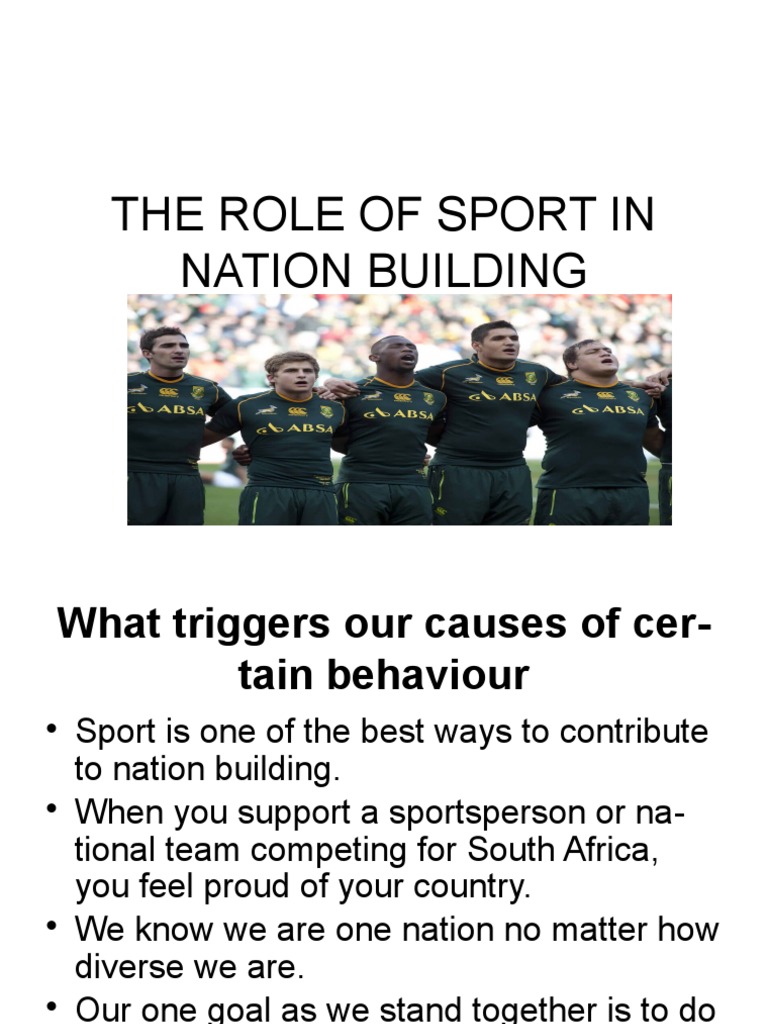 Grade 11 Chap 5.3 The Role of Sport in Nation Building PDF