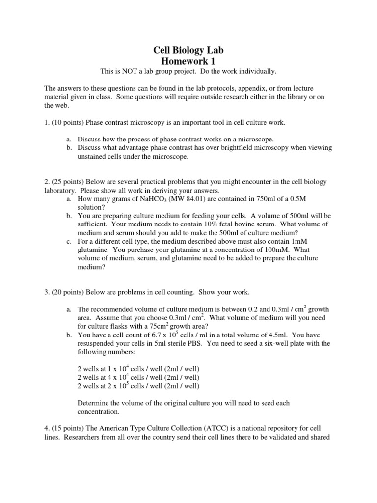 Cell Seeding Calculations for Culture | PDF | Cell Culture | Logarithm