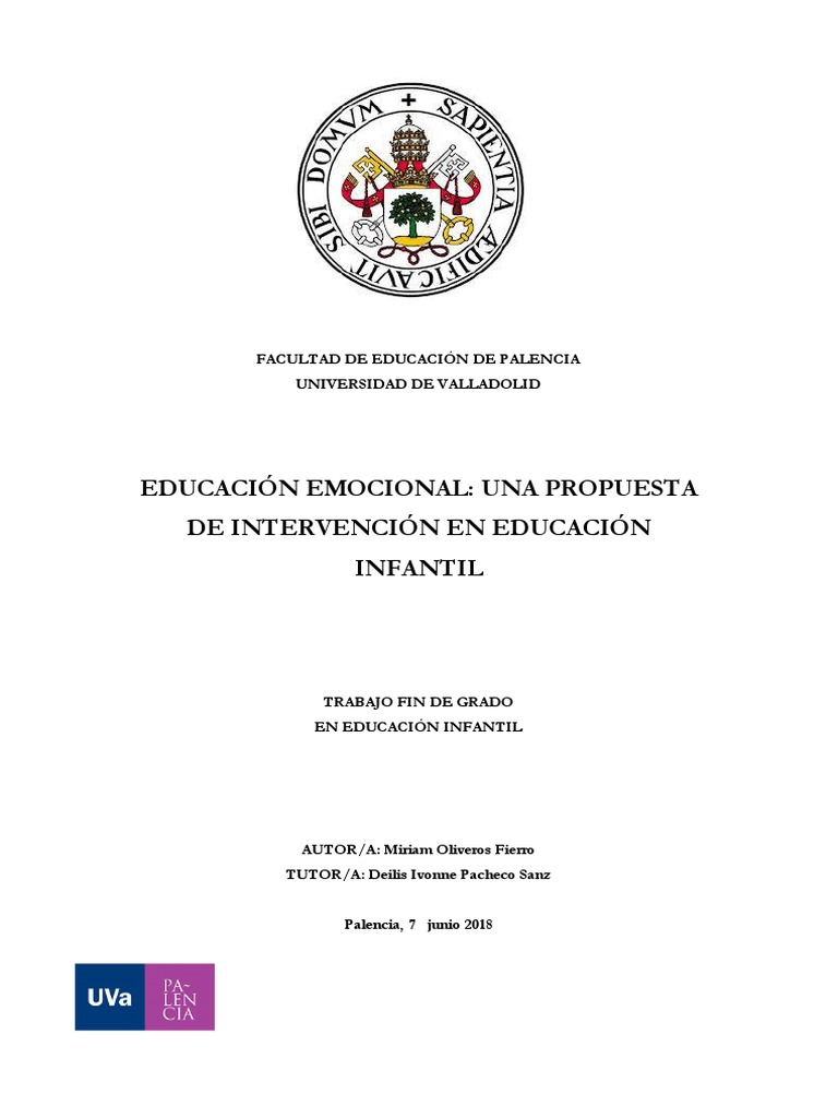 Actividades de Educación Emocional Infantil | PDF | Las emociones ...