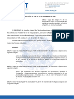 RESOLUCAO No 159.2021 PLENARIA Altera A Resolucao 89