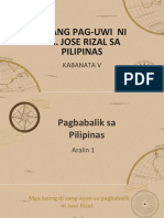 Kabanata 5 Unang Pag Uwi Sa Pilipinas PDF
