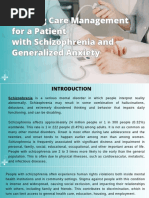 Nursing Care Management For A Patient With Schizophrenia and Generalized Anxiety