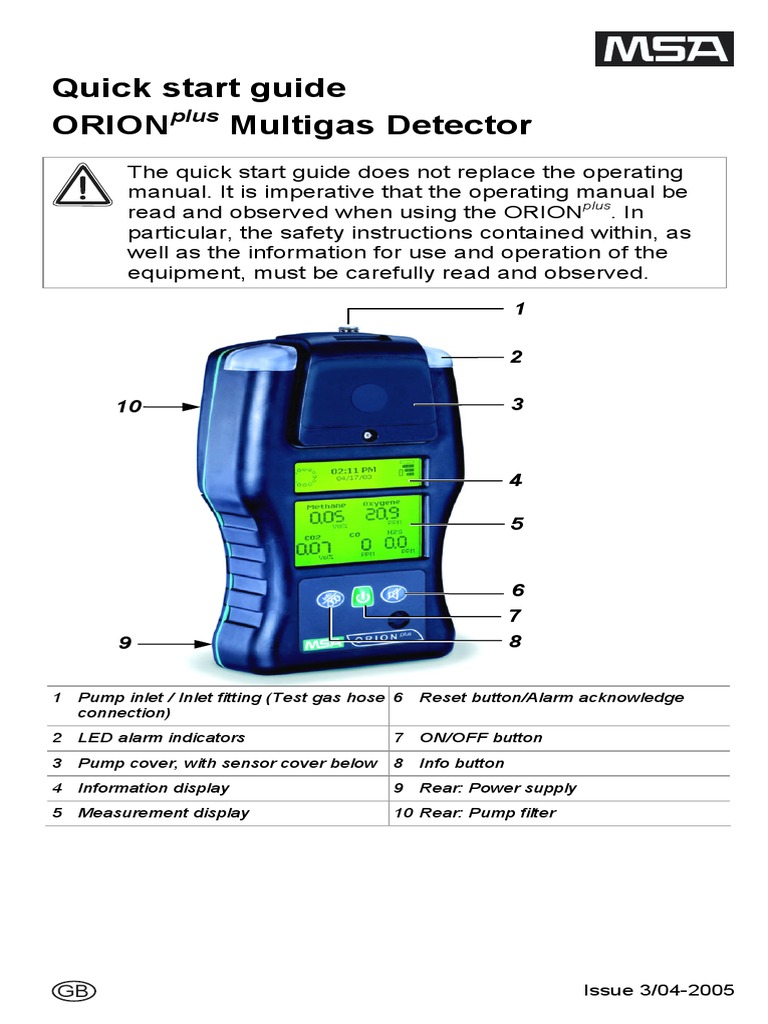 ORIONplus - Upgrade - Short Manual - GB | PDF | Calibration | Pump