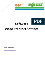 Configuración de dirección IP con Wago Ethernet Settings