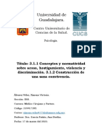 Acoso, Hostigamiento, Violencia, Discriminación y Sana Conviencia - Psicología - Álvarez Vélez