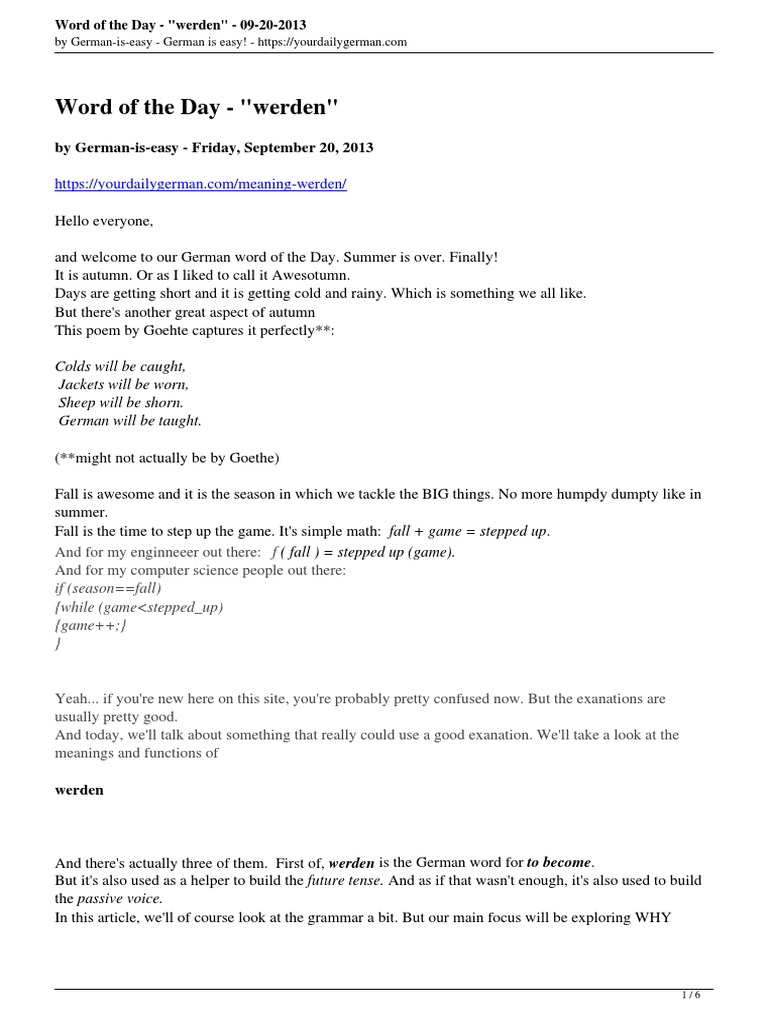 Meaning Werden PDF Cognition Human Communication