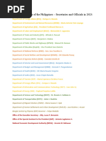 Cabinet Members of The Philippines - Secretaries and Officials in 2023