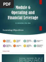 Module 6 - Operating and Financial Leverage