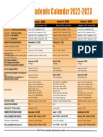 Academic Calendar 2022-2023