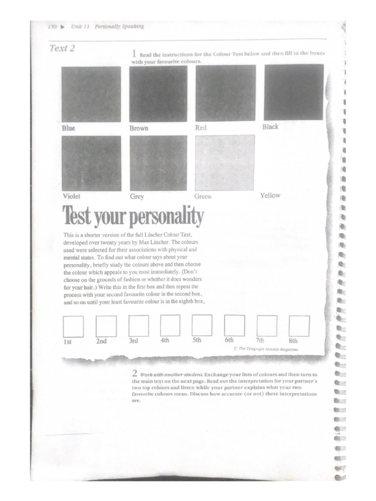 Test Your Personality PDF