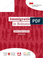 Immigration in Bolzano - Services Guide English Inglese Englisch
