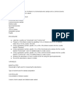 Ethanol Concentration Analysis P&D