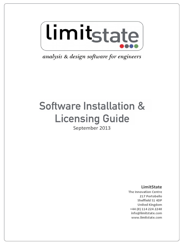 Software Installation & Licensing Guide | PDF | Installation (Computer ...