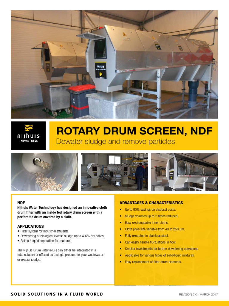 ProductSheet Filter NDF 03 2017 2 PDF Filtration Water Treatment