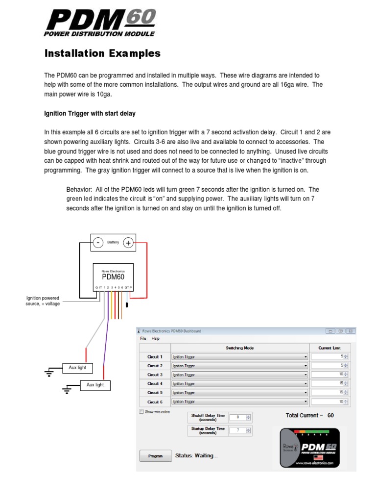 PDM60-Installation Examples | PDF