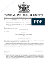 Trinidad Gazette Highlights Company Winding Up
