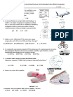 Evaluacionde Diagnostica de Matemática