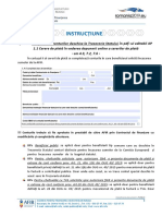 Instrucțiune completare conturi in cererea de plata