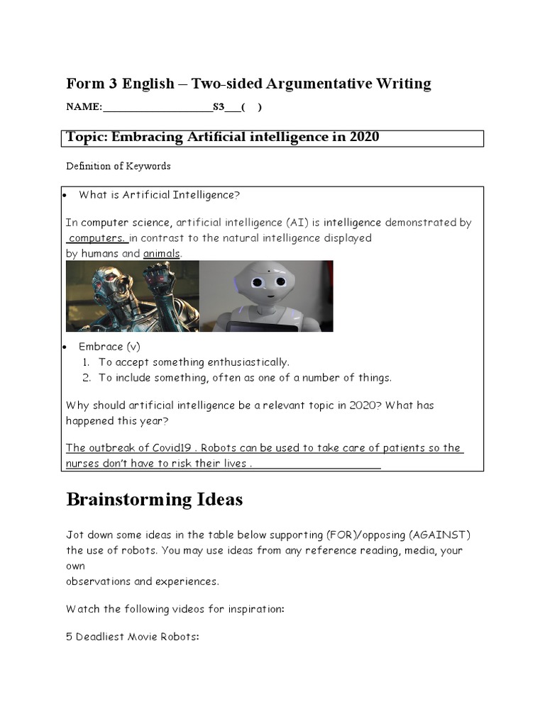 Comp 6 (Brainstorming) | PDF | Robot | Robotics