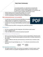 Stoichiometry Study Guide: Calculate Moles, Masses, Limiting Reactants