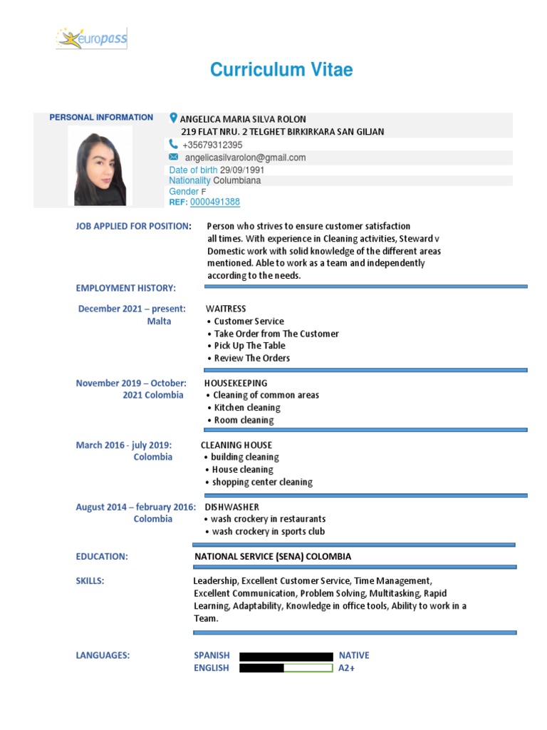 CV Angelica Maria Silva Rolon | PDF