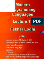 Lecture 18 LISP