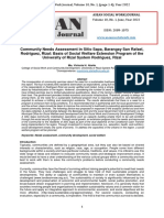 VOL 10+Publish+-+Needs+Assessment+in+Sitio+Sapa,+Barangay+San+Rafael,+Rodriguez,+Rizal+Basis+of+Social+Welfare+Extension