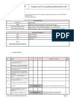 Transport Services & Quality Questionnaire For GDP2 PDF