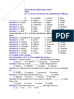 English Examination Unit 5