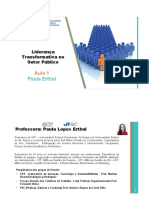 Aula 1 - Liderança Transformativa No Setor Público PDF
