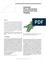 Automatic Three-Dimensional Underground Mine Mapping: Daniel F. Huber Nicolas Vandapel