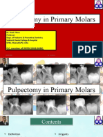 Pulpectomy in Primary Molars Final