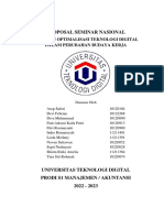 Proposal Seminar Nasional - Kelompok 2 - Kelas A PDF