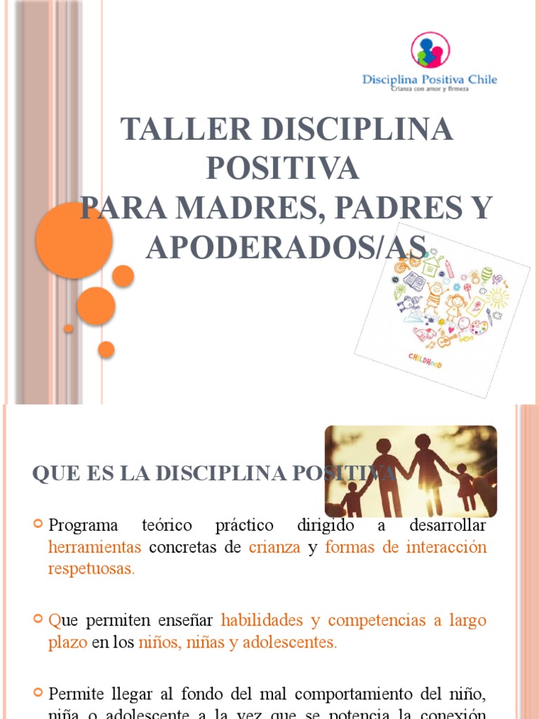 Taller Disciplina Positiva Primer Taller Padres | PDF | Comportamiento ...