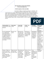 Mental Health Process Recording Evaluation