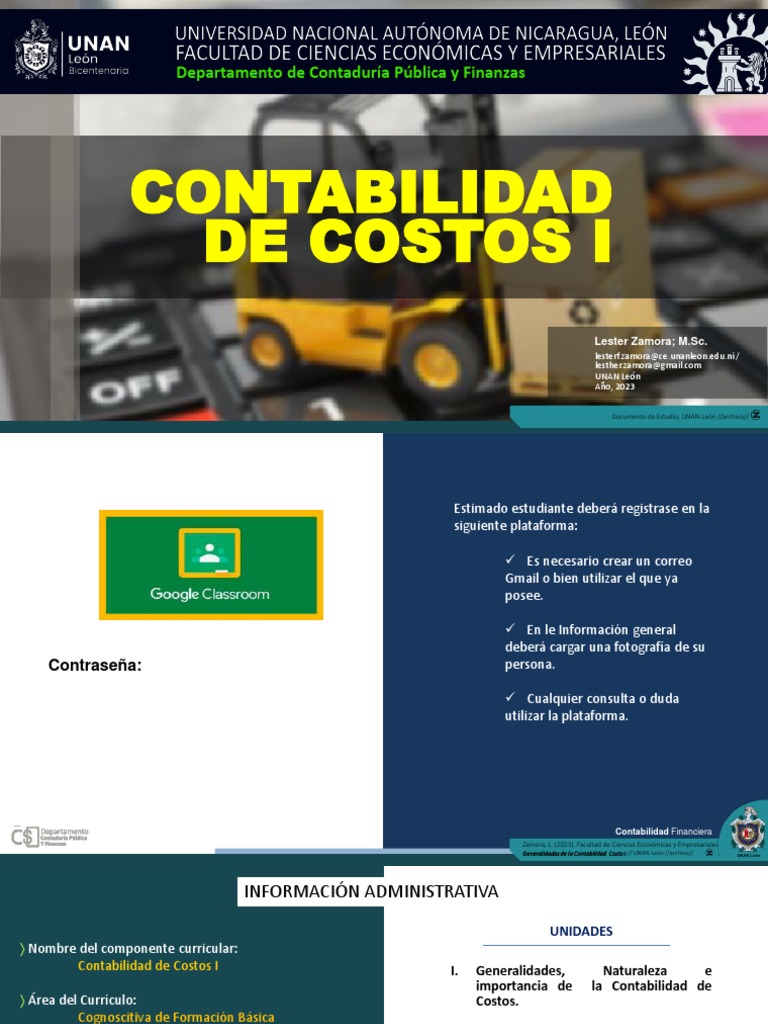 Contabilidad de Costos I: Guía Estudiantil | PDF | Costo | Contabilidad