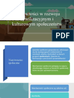 Nierówności W Rozwoju Cywilizacyjnym I Kulturowym Społeczeństw