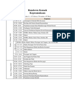 Rundown Kemah Kepramukaan Siswa