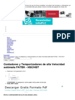 Contadores y Temporizadores de Alta Velocidad Autómata FATEK - HSC - HST - infoPLC
