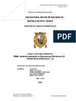 Auditoria Ambiental en Operaciones Petroleras PDF