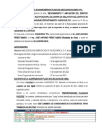 Acta de Acuerdo de Suspensión N°01, Por Lluvias