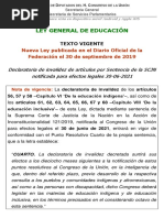 Ley General de Educación 2019: Texto Vigente | PDF | México | Estado ...